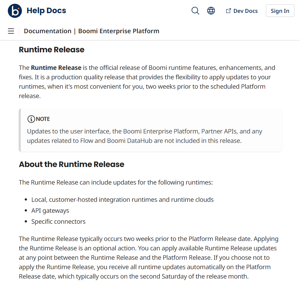 boomi runtime release